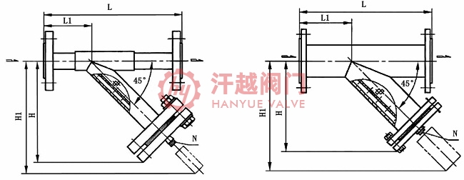 S31803双相钢Y型过滤器